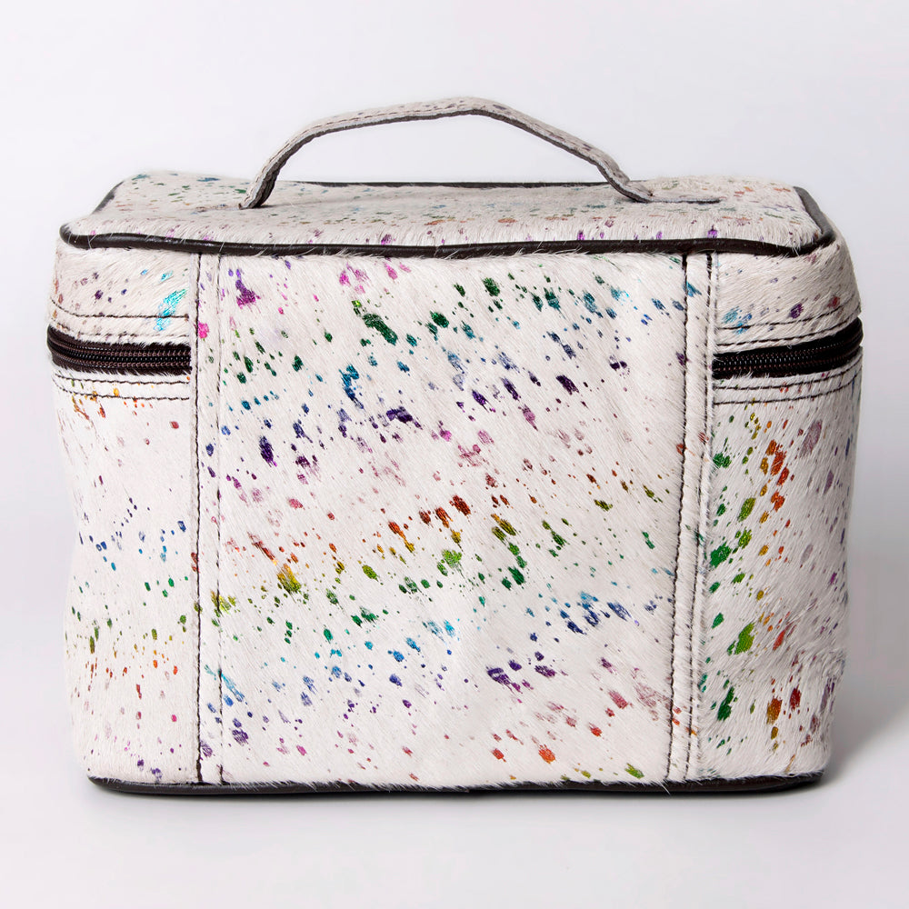 American Darling Jewelry Case Hair-On Genuine Leather Women Bag Western Handbag Purse | for Travel