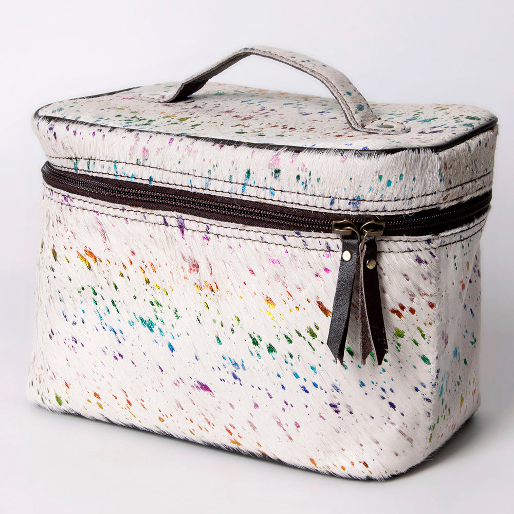 American Darling Jewelry Case Hair-On Genuine Leather Women Bag Western Handbag Purse | for Travel