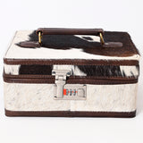 American Darling Jewelry Case Hand Tooled Genuine Leather Women Bag Western Handbag Purse | for Travel