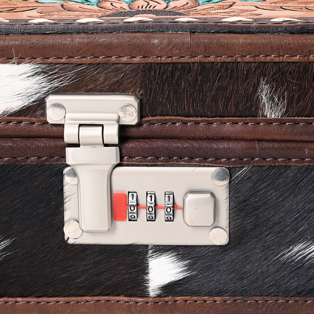 American Darling Jewelry Case Hand Tooled Genuine Leather Women Bag Western Handbag Purse | for Travel