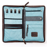 American Darling Jewelry Case Hand Tooled Hair-On Genuine Leather Women Bag Western Handbag Purse | Organizer for Travel