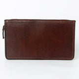 American Darling Jewelry Case Hand Tooled Hair-On Genuine Leather Women Bag Western Handbag Purse | Organizer for Travel