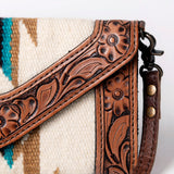 American Darling Envelope Hand Tooled Saddle Blanket Fabric Genuine Leather Western Women Bag Handbag Purse | Envelope Bag for Women | Cute Envelope Bag | Envelope Purse