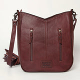 American Darling Large Crossbody Hand Tooled Hair On Genuine Leather Women Bag Western Handbag Purse