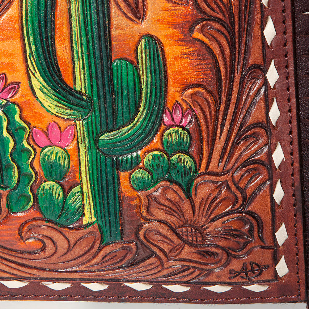 American Darling Large Crossbody Hand Tooled Hair On Genuine Leather Women Bag Western Handbag Purse