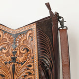American Darling Large Crossbody Hand Tooled Hair On Genuine Leather Women Bag Western Handbag Purse