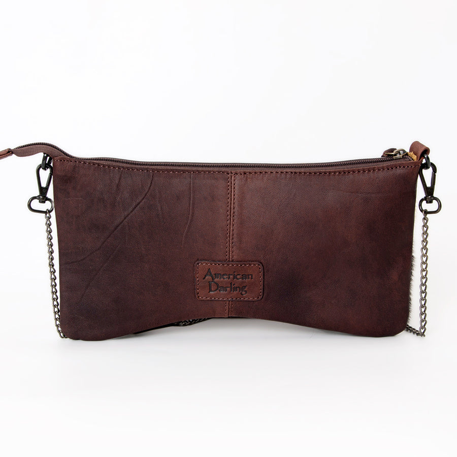 American Darling Cross Body I Hand Tooled Hair-On Genuine Leather Women Bag Western Handbag Purse