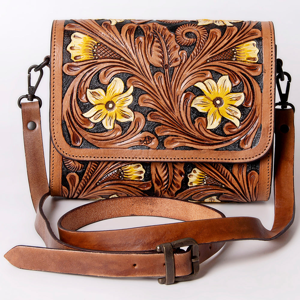 American Darling Cross Body I Hand Tooled Genuine Leather Women Bag Western Handbag Purse