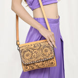 American Darling Cross Body I Hand Tooled Genuine Leather Women Bag Western Handbag Purse
