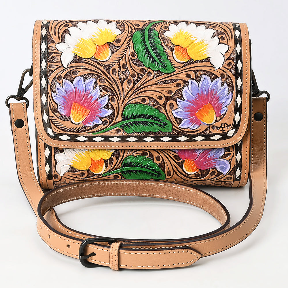 American Darling Cross Body I Hand Tooled Genuine Leather Women Bag Western Handbag Purse