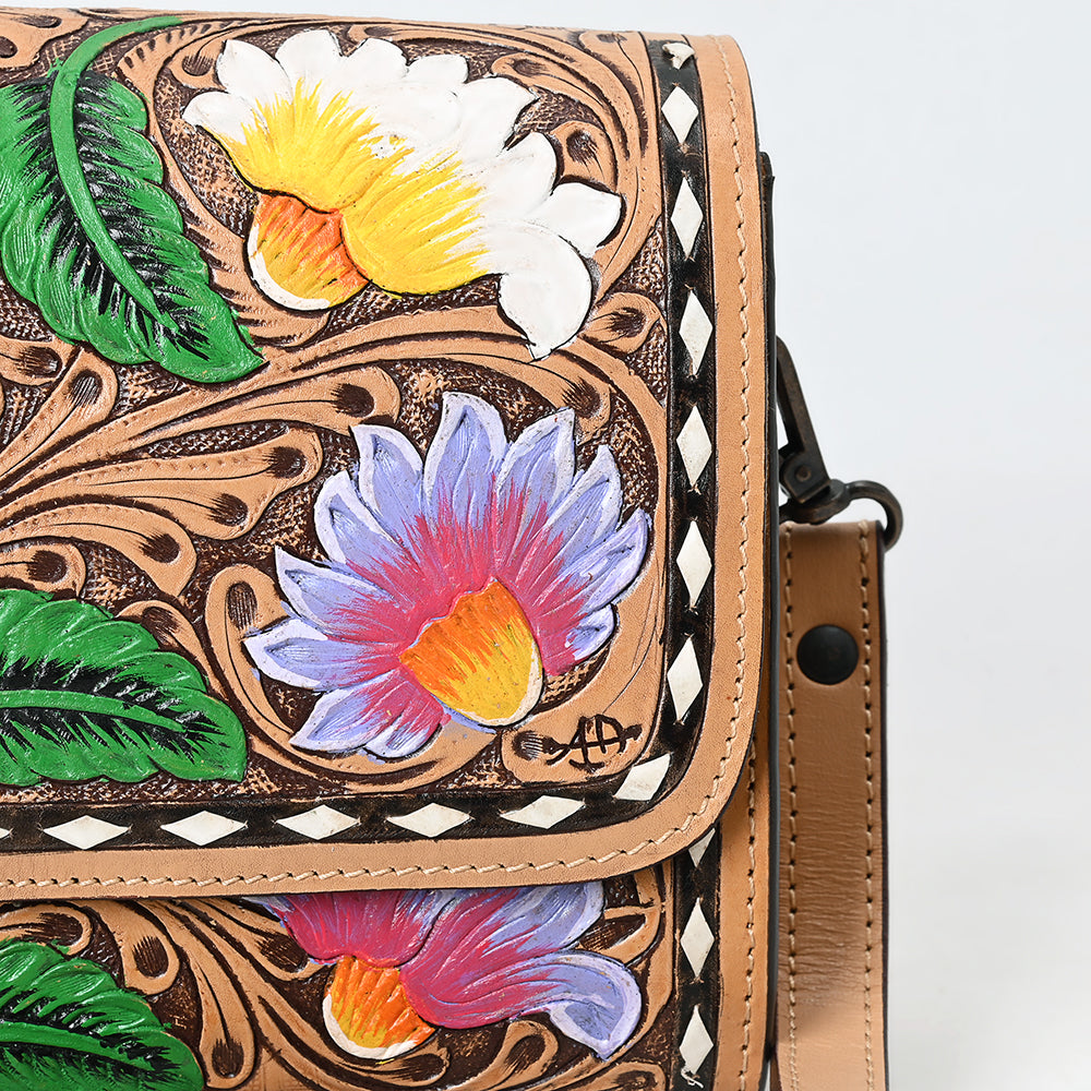 American Darling Cross Body I Hand Tooled Genuine Leather Women Bag Western Handbag Purse