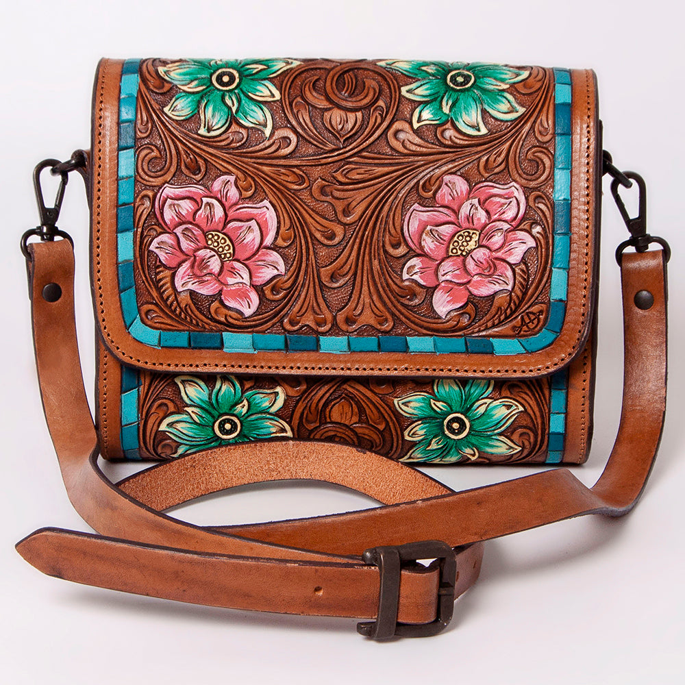 American Darling Cross Body I Hand Tooled Genuine Leather Women Bag Western Handbag Purse