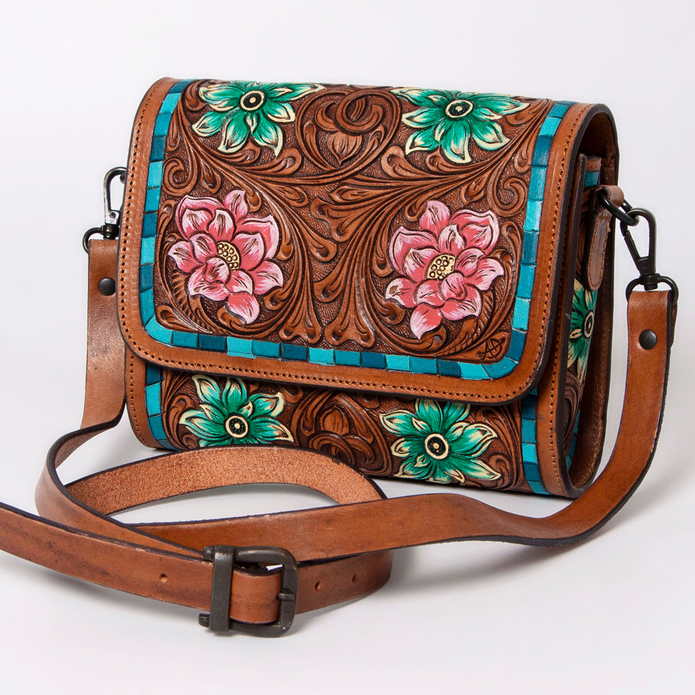 American Darling Cross Body I Hand Tooled Genuine Leather Women Bag Western Handbag Purse