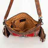 American Darling Signature Crossbody Hand Tooled Saddle Blanket Genuine Leather Women Bag Western Handbag Purse