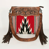 American Darling Signature Crossbody Hand Tooled Saddle Blanket Genuine Leather Women Bag Western Handbag Purse