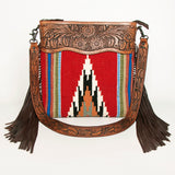 American Darling Signature Crossbody Hand Tooled Saddle Blanket Genuine Leather Women Bag Western Handbag Purse