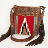 American Darling Signature Crossbody Hand Tooled Saddle Blanket Genuine Leather Women Bag Western Handbag Purse