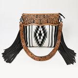 American Darling Signature Crossbody Hand Tooled Saddle Blanket Genuine Leather Women Bag Western Handbag Purse