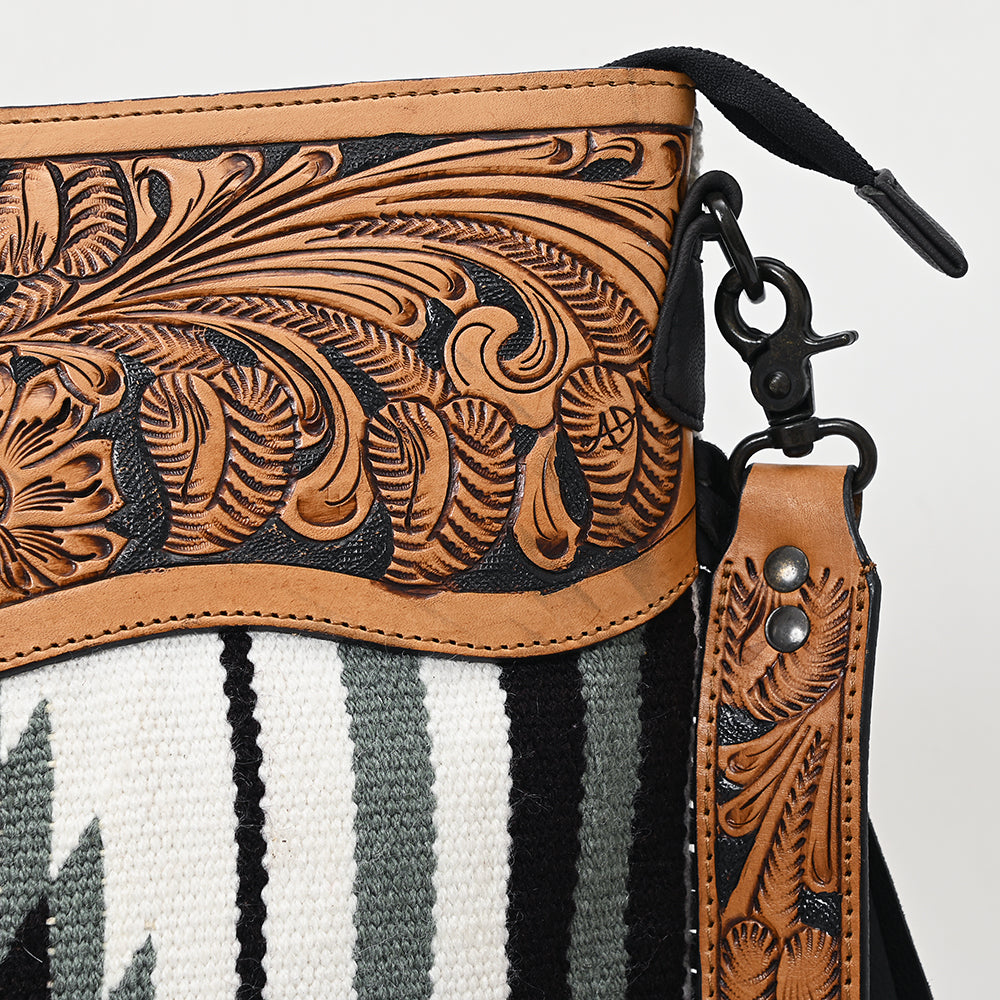 American Darling Signature Crossbody Hand Tooled Saddle Blanket Genuine Leather Women Bag Western Handbag Purse