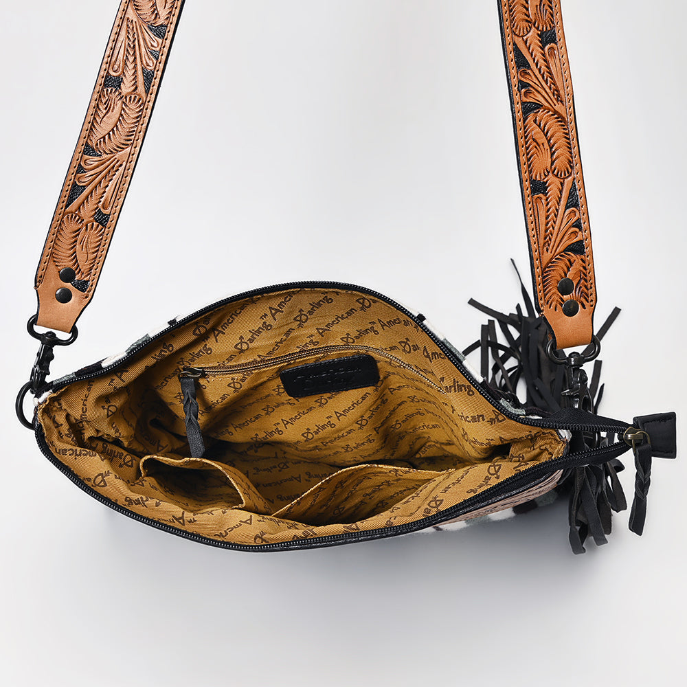 American Darling Signature Crossbody Hand Tooled Saddle Blanket Genuine Leather Women Bag Western Handbag Purse