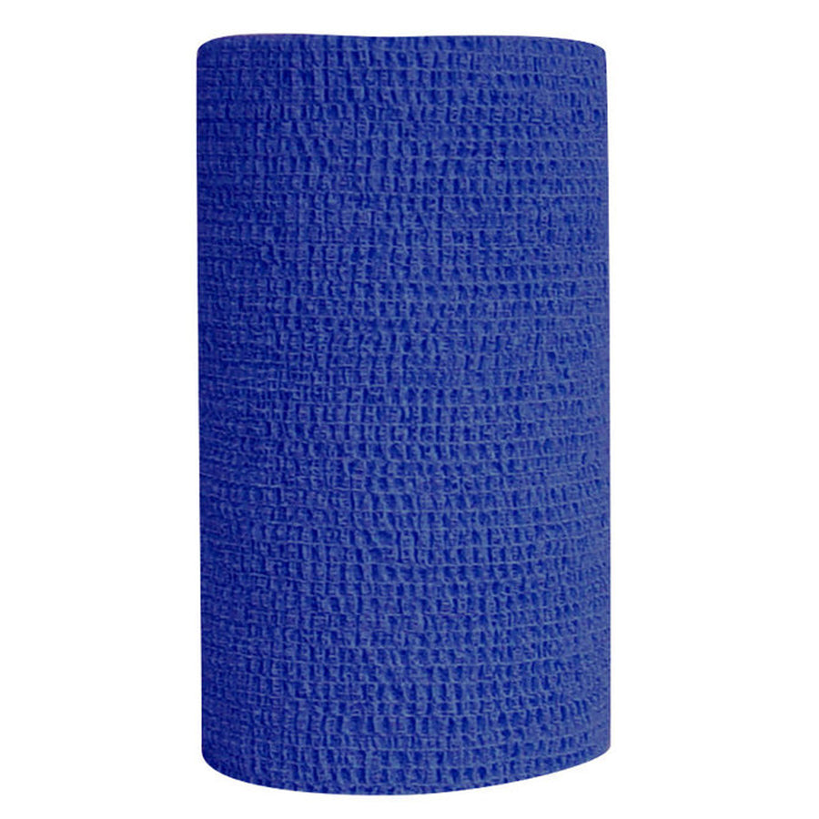 4 In X 5 Yards CoFlex Vet Cohesive Injury Self Adhesive Tape Bandage Wrap For Dogs, Horses, Pets Dark Blue - Uhorse