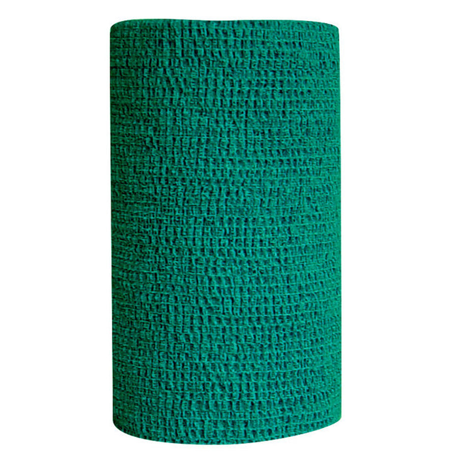 4 In X 5 Yards CoFlex Vet Cohesive Injury Self Adhesive Tape Bandage Wrap For Dogs, Horses, Pets Green - Uhorse