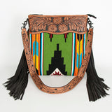 American Darling Signature Crossbody Hand Tooled Saddle Blanket Genuine Leather Women Bag Western Handbag Purse