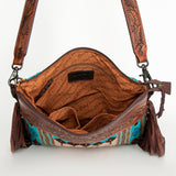 American Darling Signature Crossbody Hand Tooled Saddle Blanket Genuine Leather Women Bag Western Handbag Purse