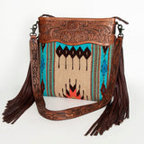American Darling Signature Crossbody Hand Tooled Saddle Blanket Genuine Leather Women Bag Western Handbag Purse