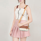 American Darling Wristlet Hand Tooled Hair on Genuine Leather Western Women Bag | Handbag Purse Travel Clutch