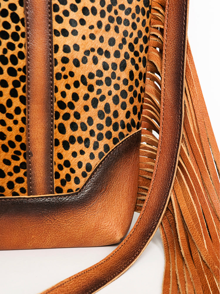 American Darling Women's Tote Bag Western Hair-On Genuine Leather Handbag and Ladies Purse