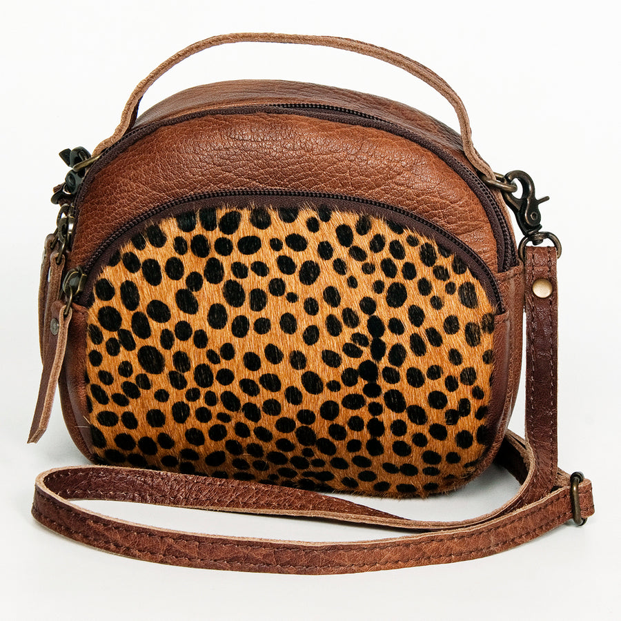 American Darling Cross body Bag, Handcrafted Woven Genuine Leather, Vegetable Tanned Western Purse with YKK Zipper