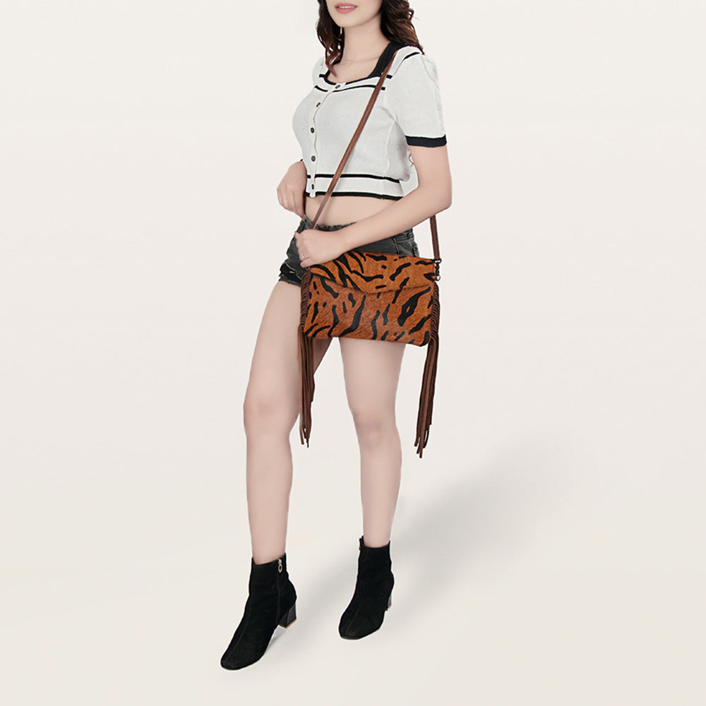 American Darling Envelope Hair-On Genuine Leather Western Women Bag Handbag Purse | for Cute