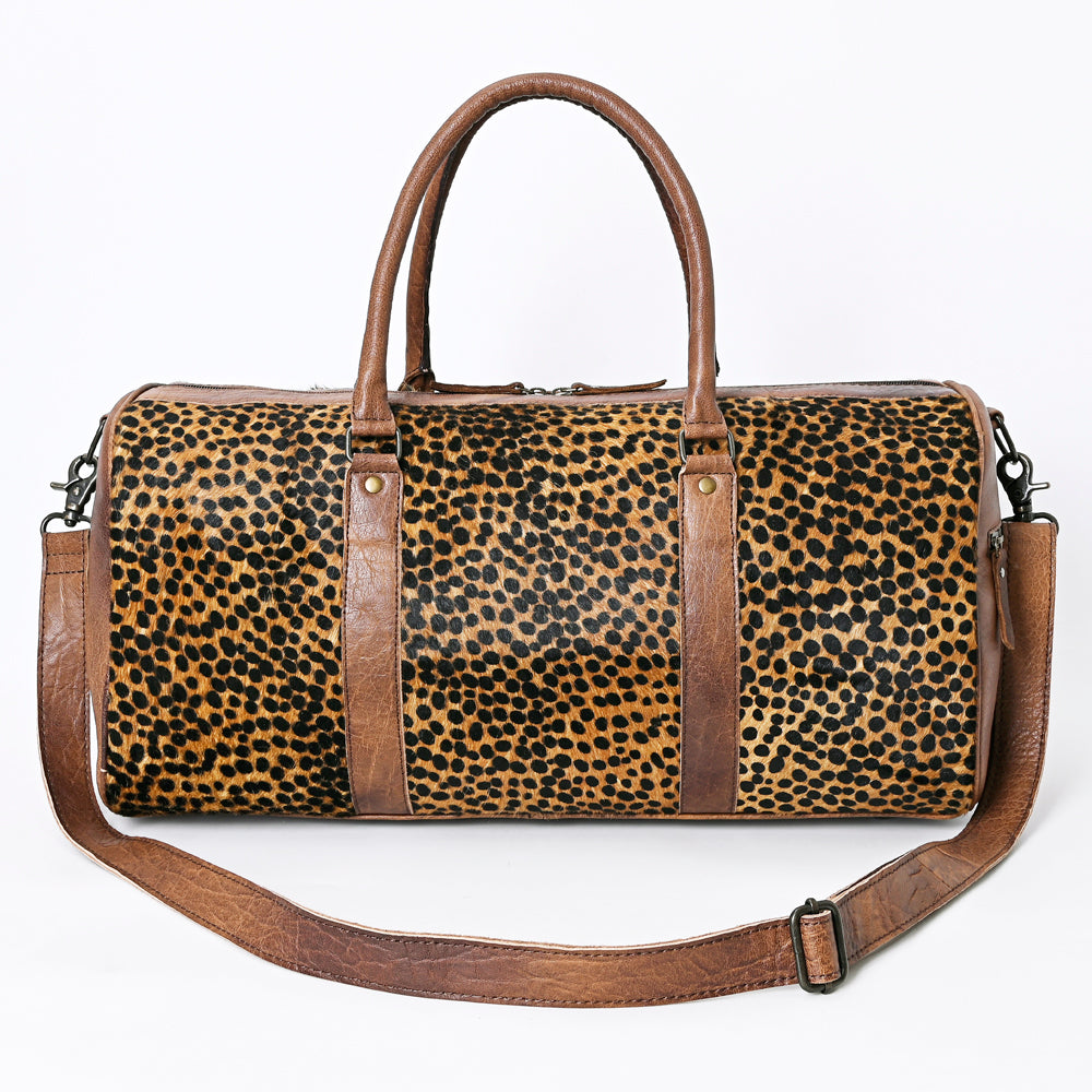 American Darling Duffel Hair On Genuine Leather Western Women Bag | Handbag Duffle Weekend Travel Bags for