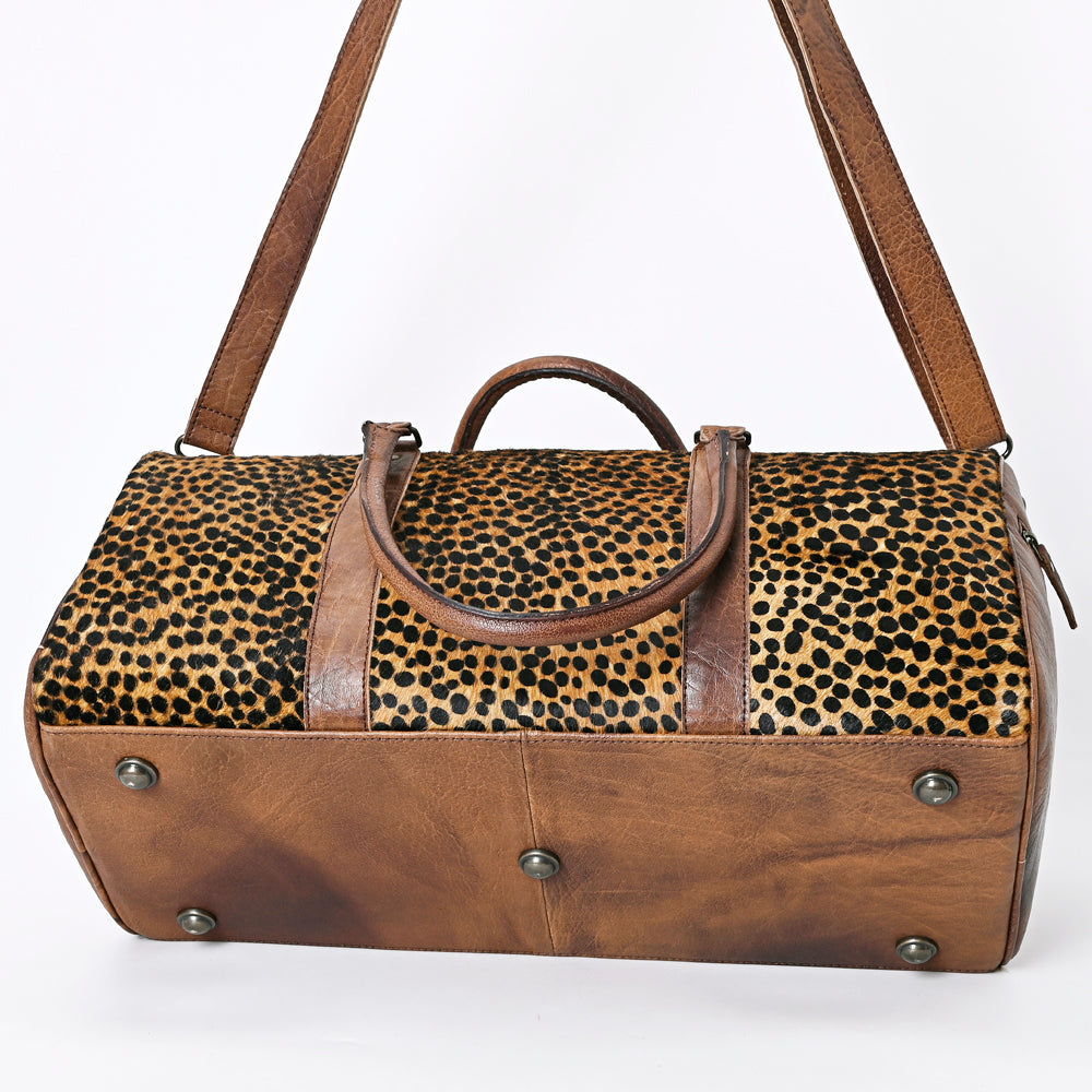 American Darling Duffel Hair On Genuine Leather Western Women Bag | Handbag Duffle Weekend Travel Bags for