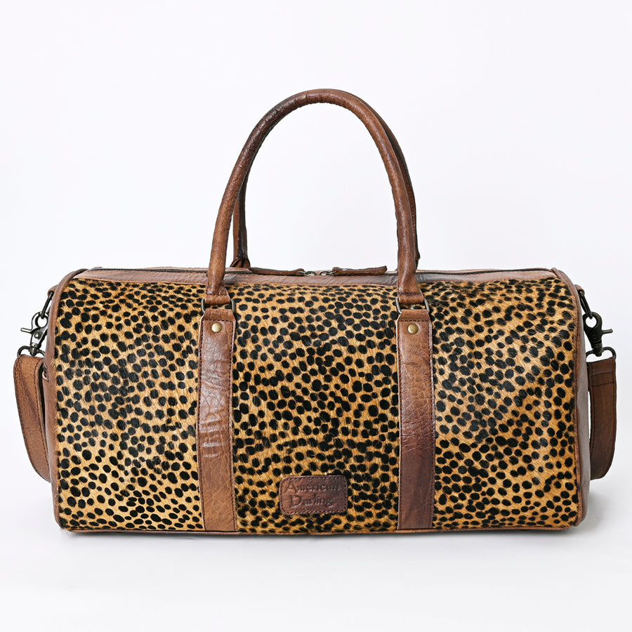 American Darling Women's Duffel Bag Western Hair On Genuine Leather Handbag and Ladies Purse
