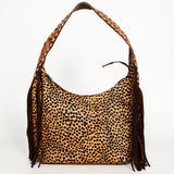 American Darling Hobo Hair-On Saddle Blanket Fabric Genuine Leather Western Women Bag | Handbag Purse Bags for Wallet Cute