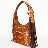 American Darling Hobo Hair-On Saddle Blanket Fabric Genuine Leather Western Women Bag | Handbag Purse Bags for Wallet Cute