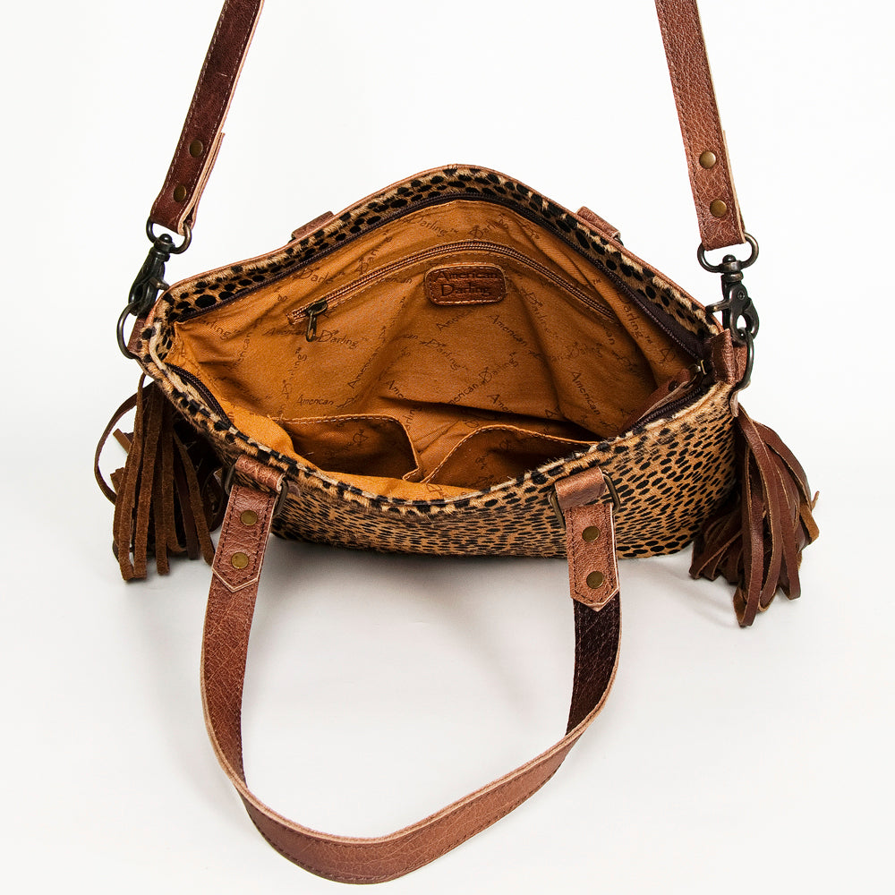 American Darling Tote Hair-On Genuine Leather Western Women Bag Handbag Purse | Travel Bags College Casual