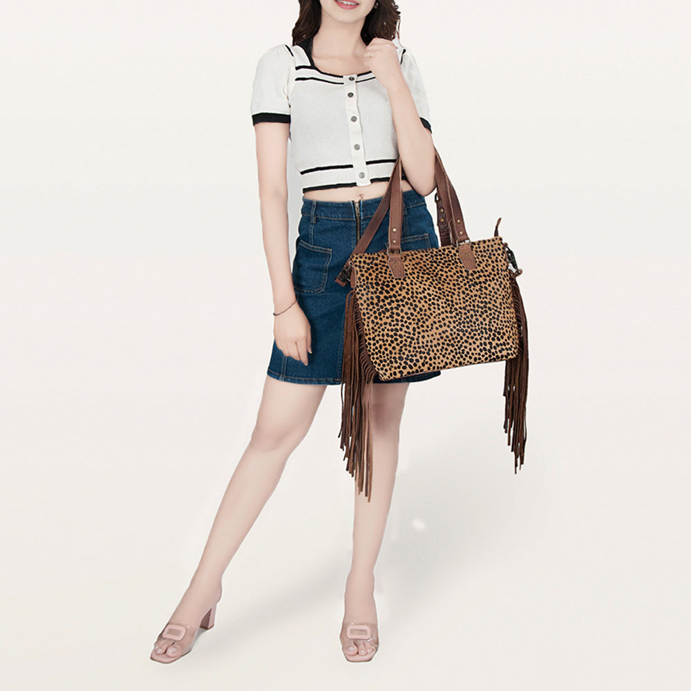 American Darling Tote Hair-On Genuine Leather Western Women Bag Handbag Purse | Travel Bags College Casual