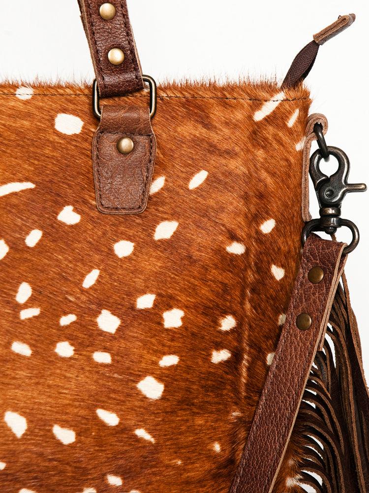 American Darling Tote Hair-On Genuine Leather Western Women Bag Handbag Purse | Travel Bags College Casual