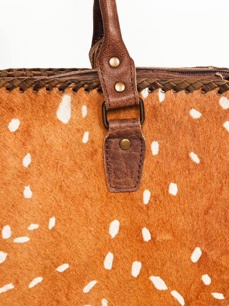 American Darling Tote Hair On Genuine Leather Western Women Bag | Handbag Weekend Travel Bags