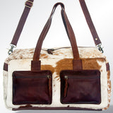 American Darling ADBGS264DTAW Duffel Hair-On Genuine Leather Women Bag Western Handbag Purse