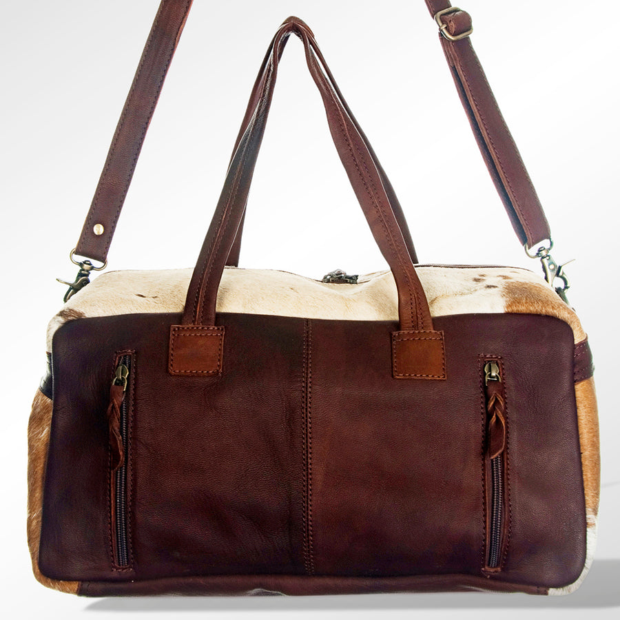 American Darling Tote Bag, Western Genuine Leather Hair-On Cowhide Handcrafted Purse with YKK Zipper, 16in Wide