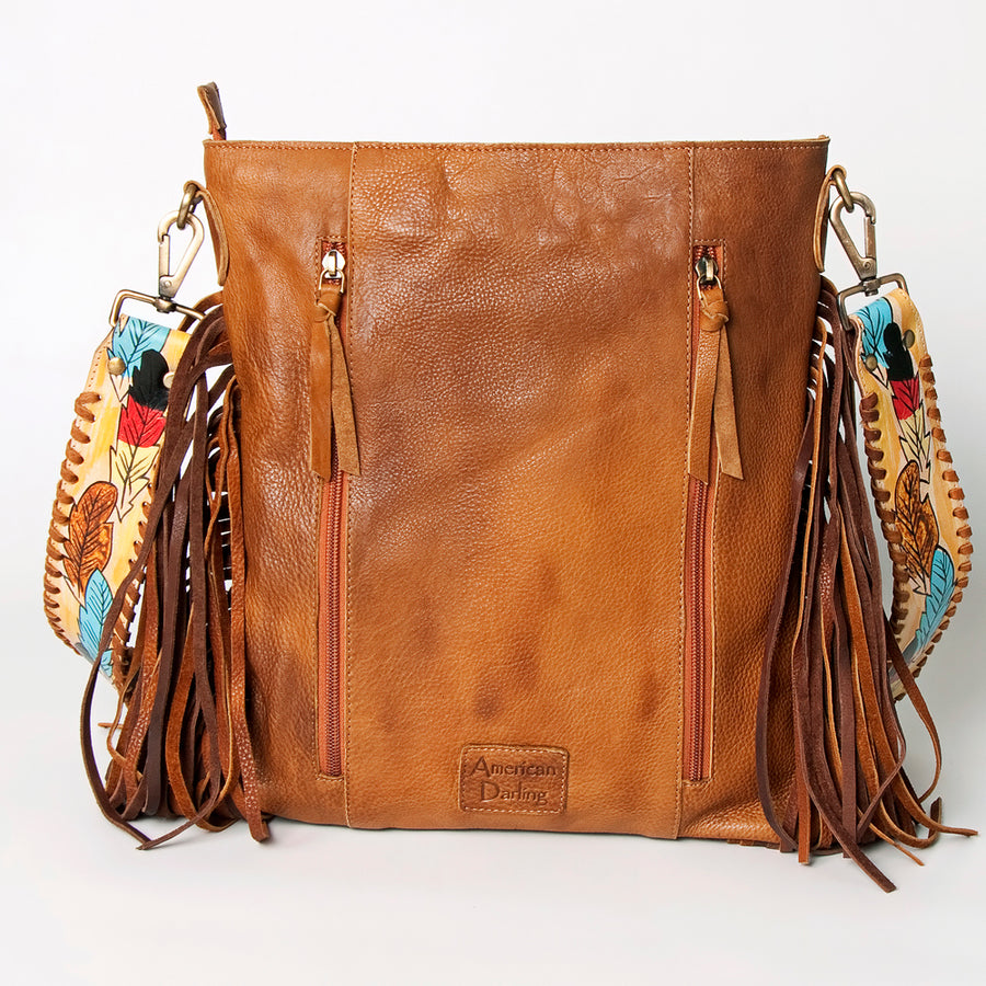 American Darling Large Crossbody Hand Tooled Genuine Leather Western Women Bag Handbag Purse | Cute