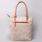OHLAY KB462 TOTE Upcycled Canvas Hair-on Genuine Leather women bag western handbag purse