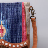 OHLAY KB480 Cross Body Upcycled Wool Upcycled Canvas Hair-On Genuine Leather women bag western handbag purse