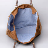 OHLAY WEEKENDER Upcycled Wool Upcycled Canvas Embossed  Genuine Leather women bag western handbag purse