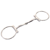Bar H Equine Smooth Mouth Broken D Ring Bit Stainless Steel