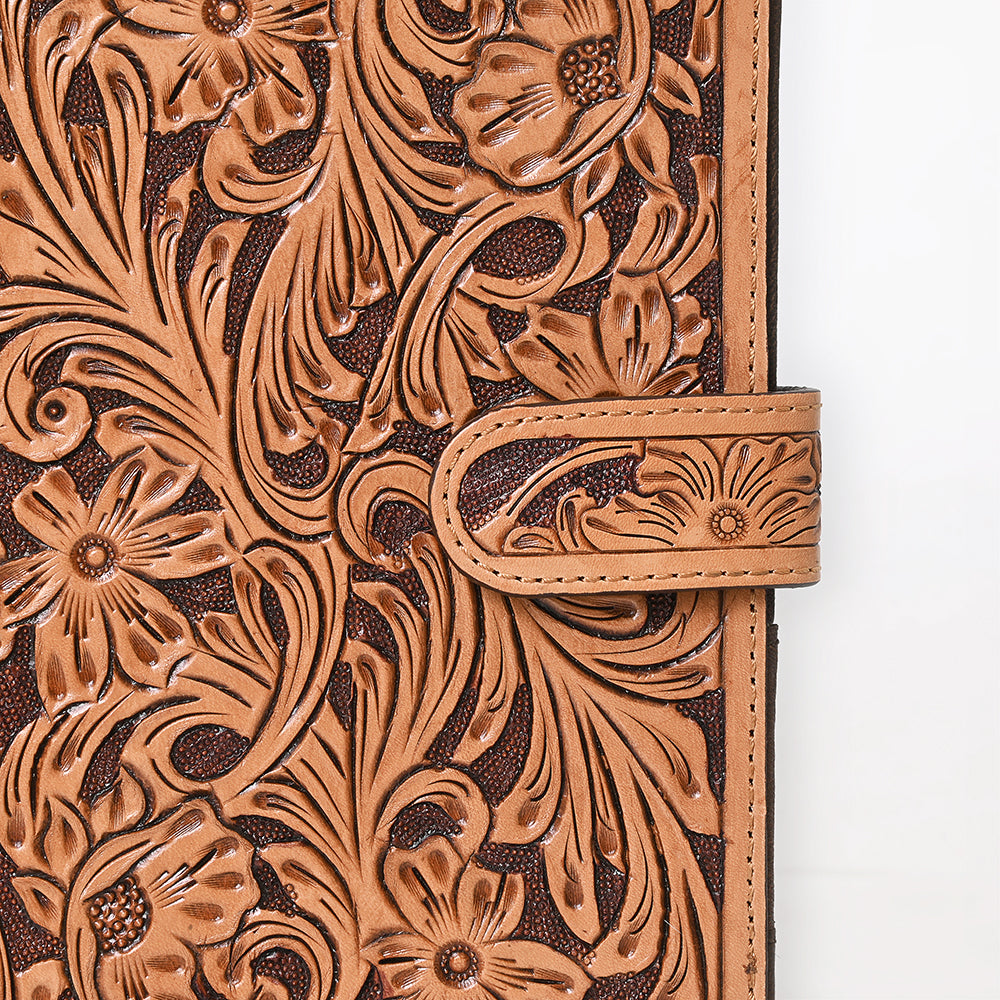 American Darling Portfolio Bag Hand Tooled Crocodile embossed Genuine Leather women bag western handbag purse